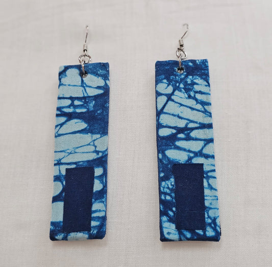 Batik Fabric Earrings