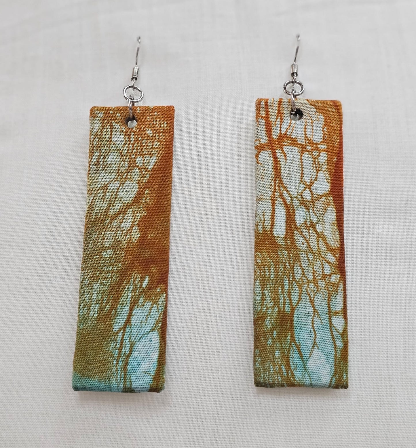 Batik Fabric Earrings