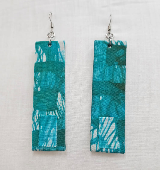 Batik Fabric Earrings