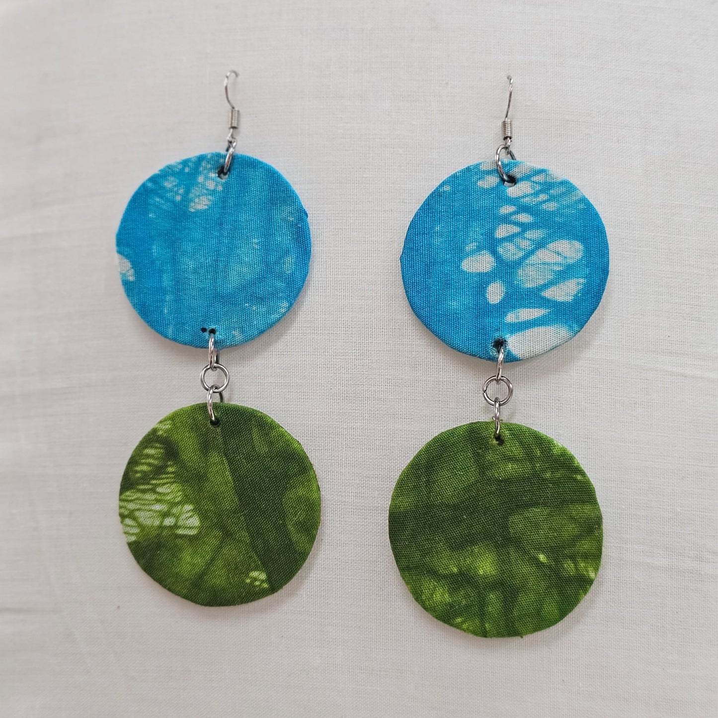 Batik Fabric Earrings